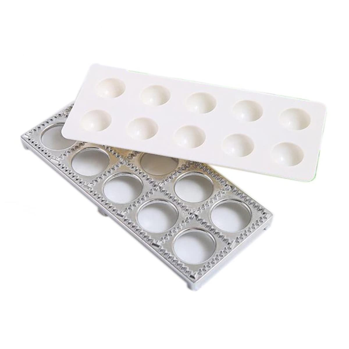 CTRLZS Italian Pasta Mold Ravioli Tray Plate Pin Square Edges Frame for Perfect Attachment and Shape Large Ravioli Maker