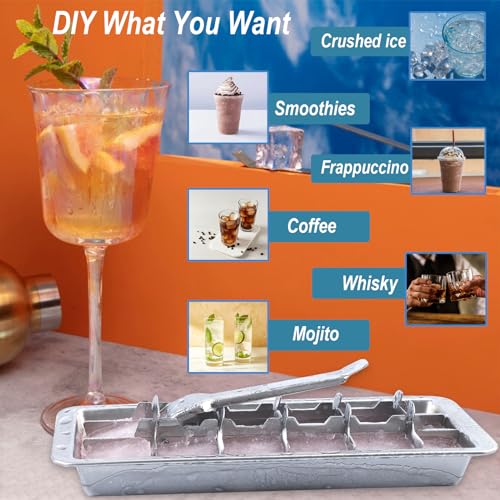 Bandeja para hielo de acero inoxidable con palanca liberadora miniatura 6