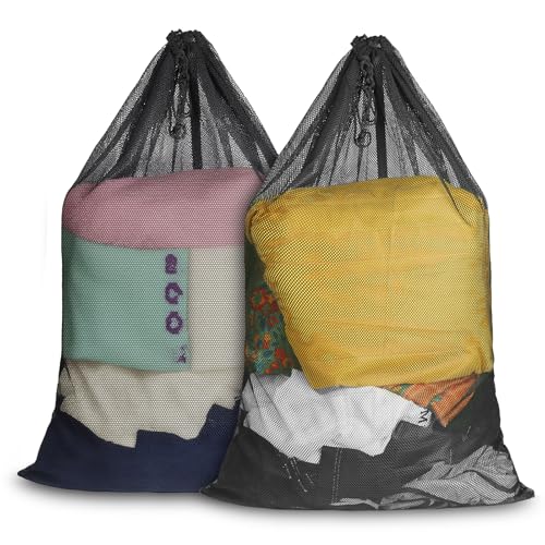Large Mesh Laundry Bag 2 Pack (23 x 34 inches)