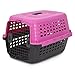 Petmate 41037 Compass Fashion Pets Kennel with Chrome Door, Hot Pink/Black