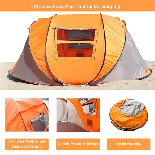 Carpa Pop Up para 4 Personas con 2 Ventanas, Fácil Montaje miniatura 4