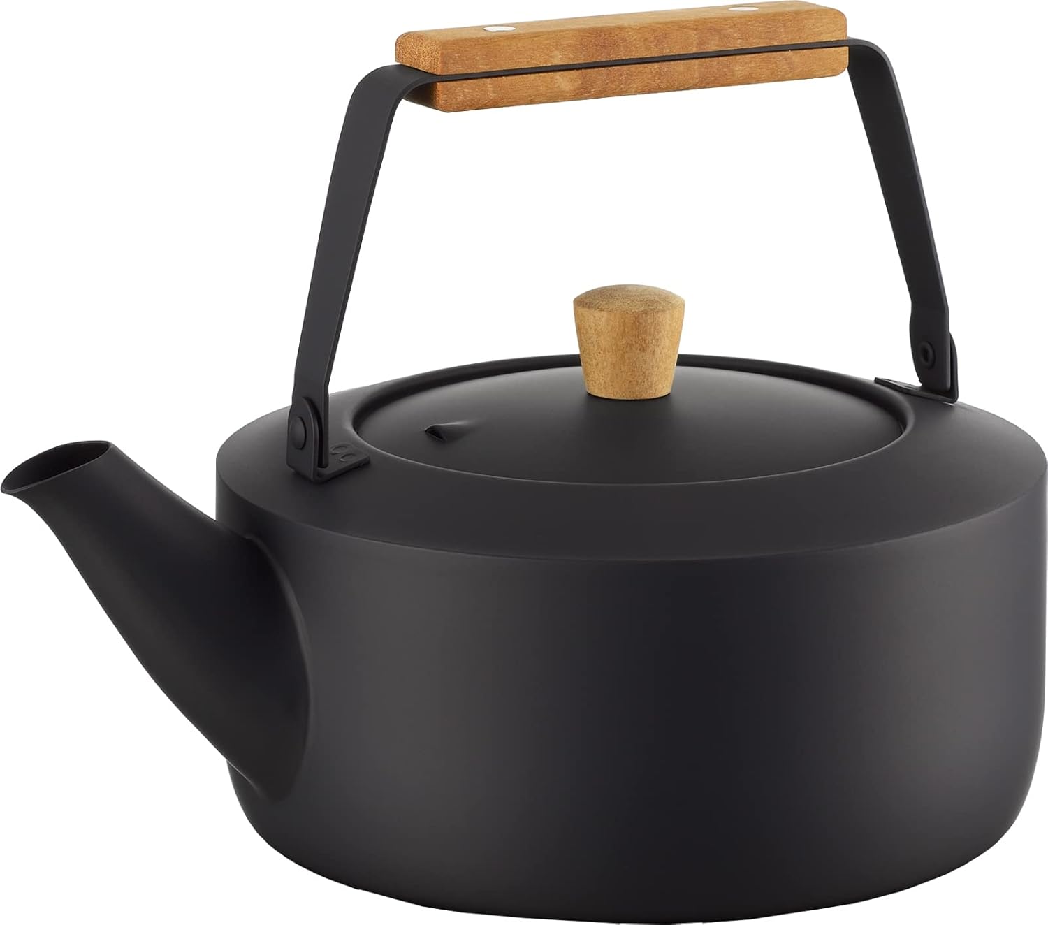 Miyazaki Seisakusho CHA-12 Tea Kettle, Large, 0.6 gal (2.0 L), Black, IH Compatible
