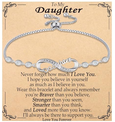 Infinity Bracelets for Women Gifts Adjustable Link Bracelets Gifts Jewelry for Birthday, Christmas, Mothers Day