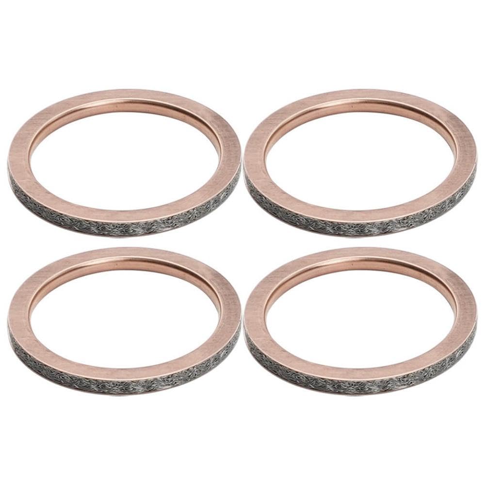 Guarnizione testata in metallo 4 pezzi compatibile con YFM600FW 4x4 99-01 adatta YZF-R6 99-05 YZF-R6S 06-09 funziona con parti del motore del motociclo YFM660R 01-05