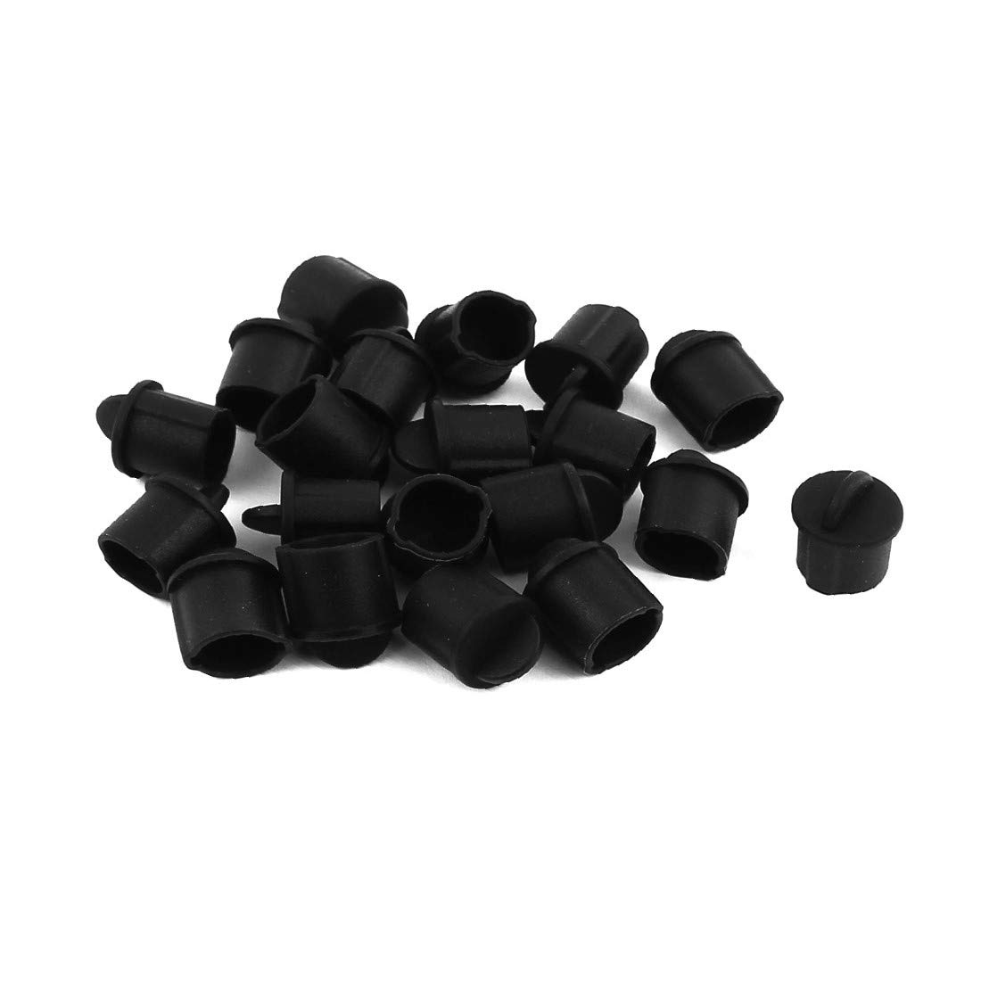 New Lon0167 20Pcs Black Featured BNC-A Silicone Stopper Reliable Efficacy for Protect Data Port of PC(id:18a 54 12 bd3)