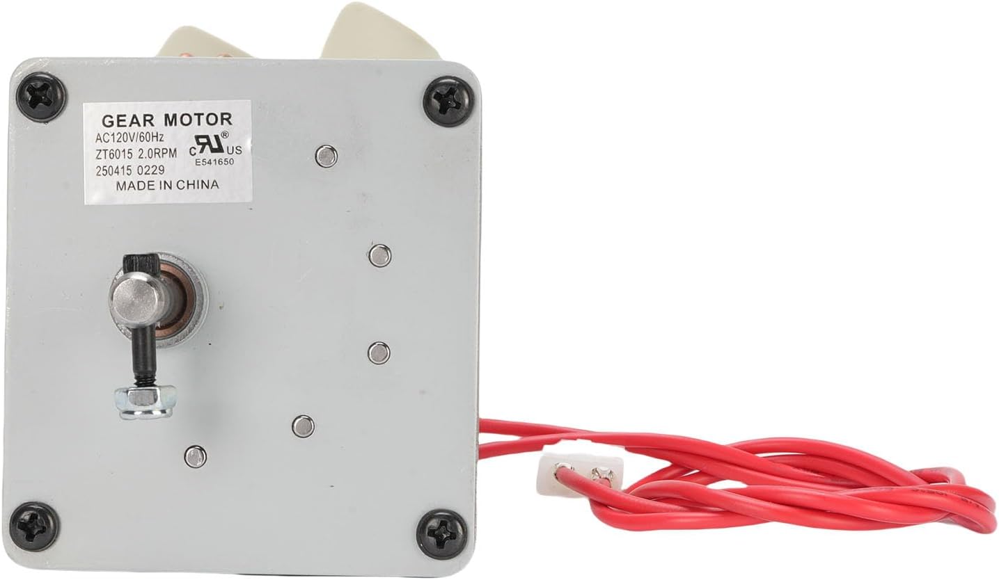 WALFRONT Auger Drive Motor, 1.6RPM Stainless Steel Plastic, Replacement for Traegers and Wood Pellet Grills