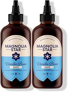 Magnolia Star Vanilla Bean Paste, 16 oz (2 Ct), Madagascar Bourbon Vanilla Beans, Vanilla Paste for Baking, Squeeze Bottle, Non-GMO, Vegan, Gluten-Free, Kosher