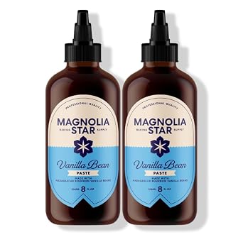 Magnolia Star Vanilla Bean Paste, 16 oz 2 Ct, Madagascar Bourbon Vanilla Beans, Vanilla Paste for Baking, Squeeze Bottle, Non-GMO, Vegan, Gluten-Free, Kosher