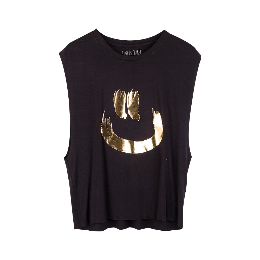 WordsCount Women's Alexa - I Believe in Happiness Tank Top