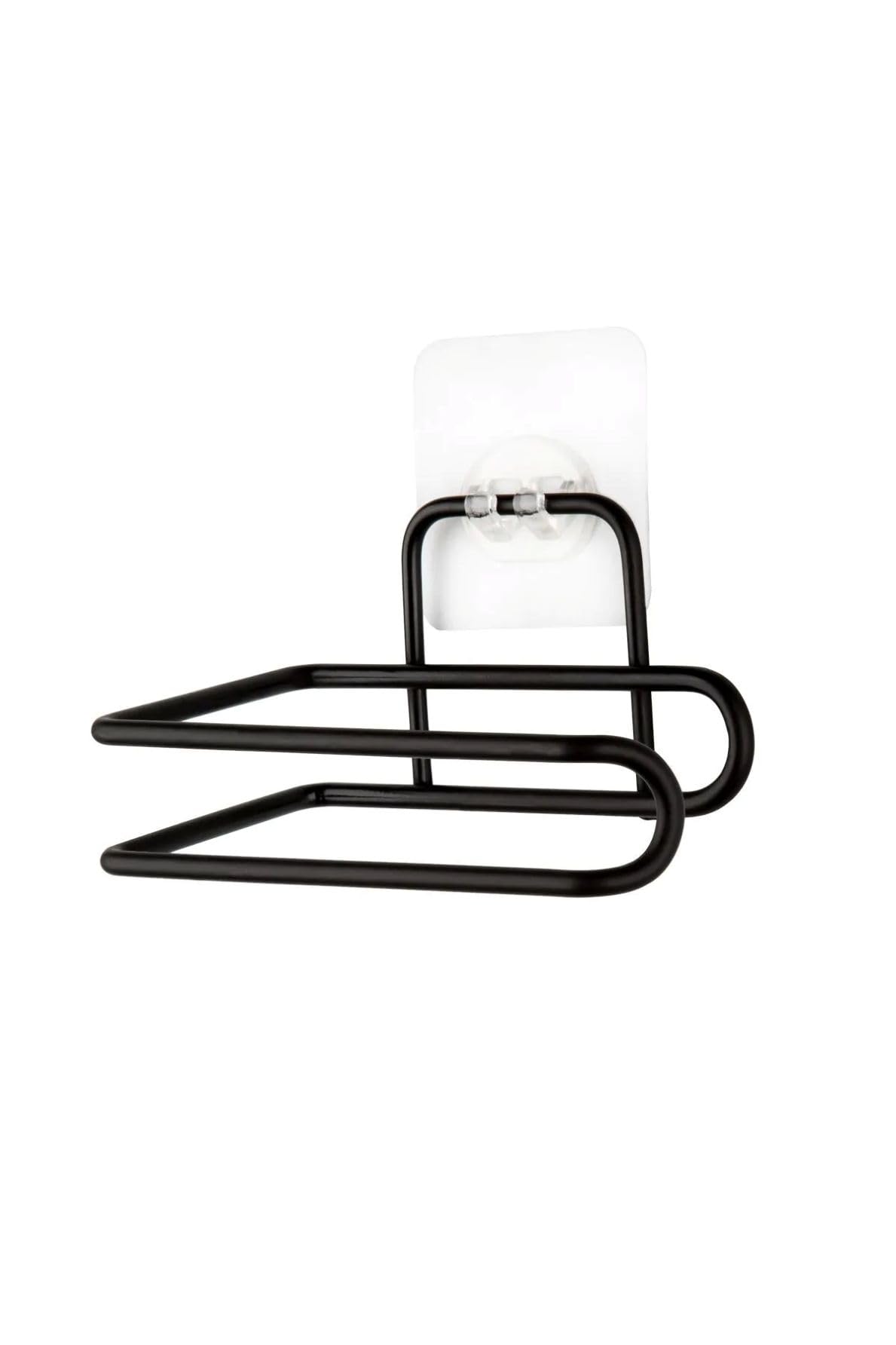 Orret Home Yapışkanlı Metal Kağıt Havluluk & WC Kağıtlığı – Deliksiz, Mat Siyah, Paslanmaz Çelik, Duvara Monte, Şık ve Dayanıklı, Mutfak ve Banyo İçin Pratik Kullanım (Wc Kağıtlığı)