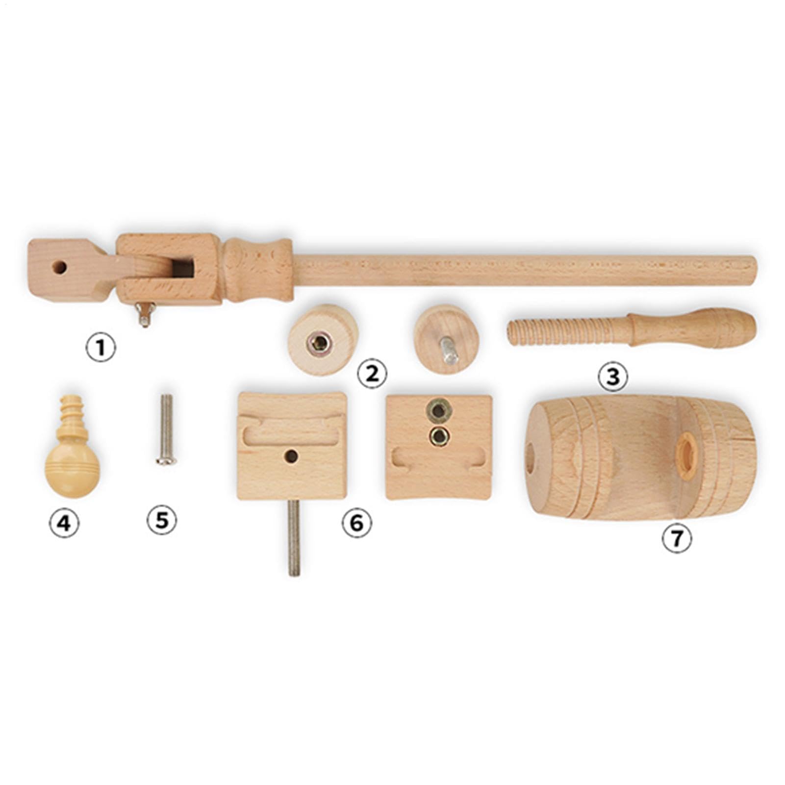 Renopfect Support de cadre à broder en bois - Support de cadre de broderie rotatif réglable à 360 ° - Support de cadre en bois réglable - Table de cadre torsadée