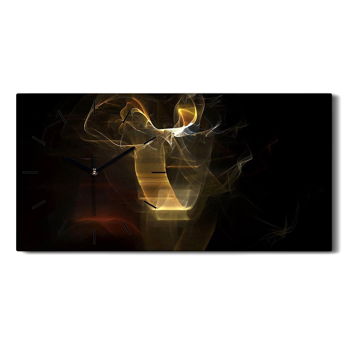 Horloge silencieuse sans tic-tac Coloray 60x30cm pour un salon moderne et calme