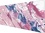 Grand Tapis de Souris Gamer Rose Tapis Souris XXL 700x300x3mm, Gaming Sous Main Bureau Abs...