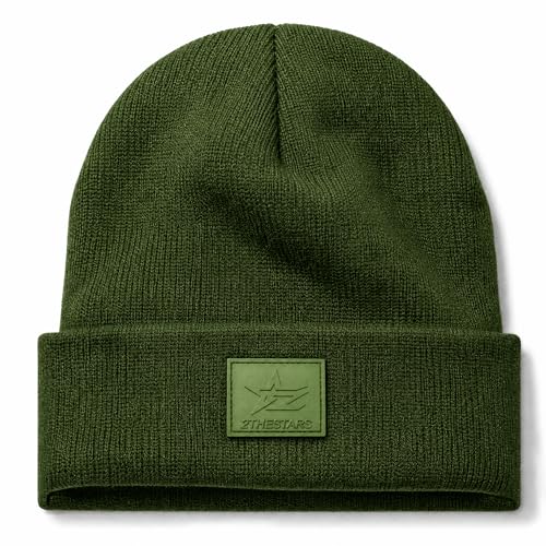 Image of Beanie for Men Women Warm Winter Hat Windproof Thick Knitted Cuffed Unisex Skull Cap