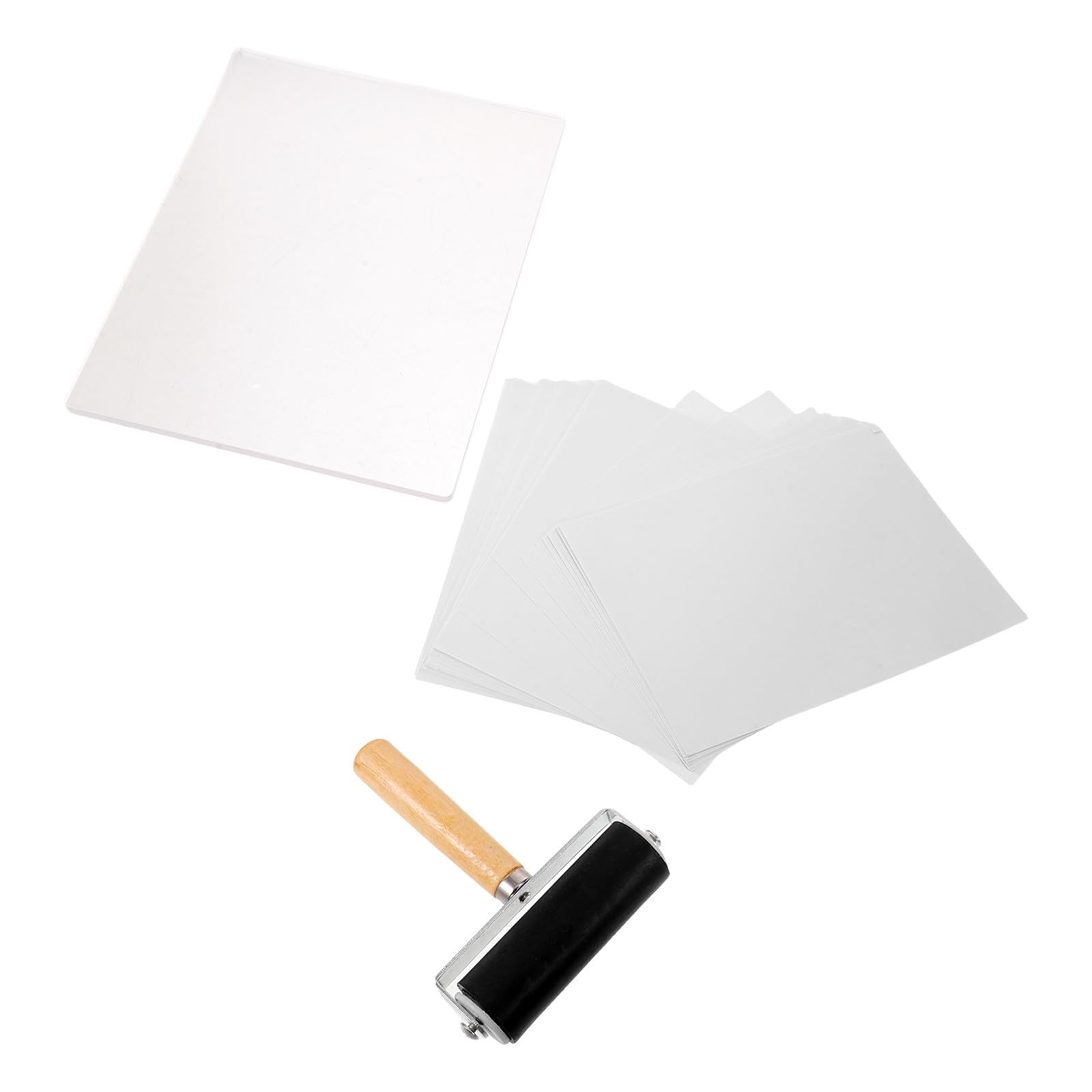 Rodillo de Gel para Grabado con Aplicación Uniforme de Tinta y Transferencia sin Costuras, Reutilizable para Impresión Textil y Manualidades en Tela y Papel