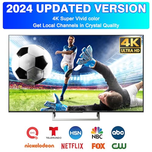 HIDB TV Antenna for Smart TV - TV Antenna for Smart TV Indoor - Magnetic Base - Smart TV Antenna Supports 720p, 1080i, 1080p and 4K Signals.