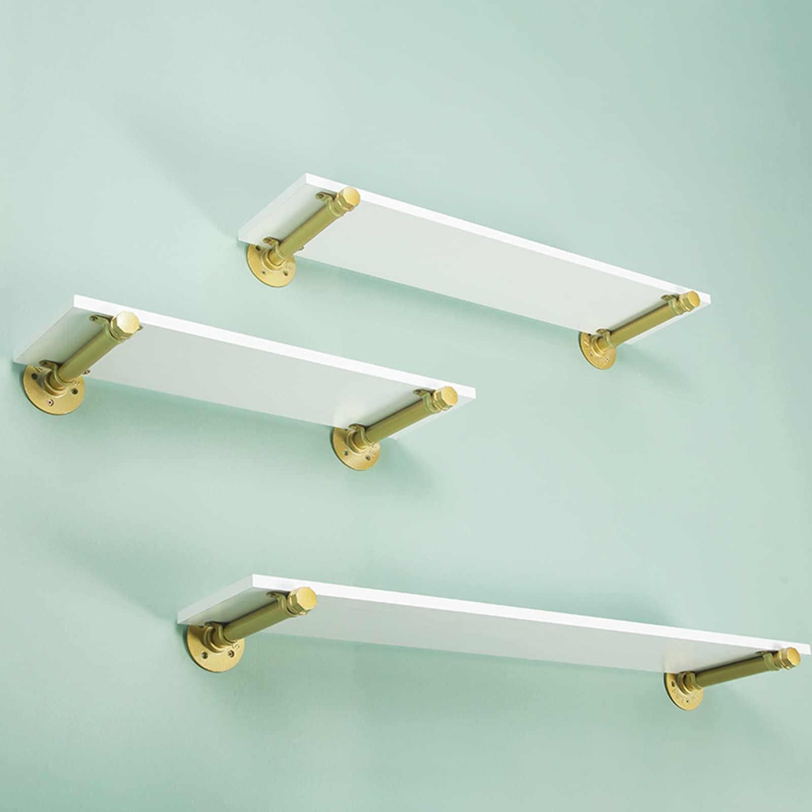 HJXGQJM Wandhalterungen Regalträger 4 Stücke, Versteckte Trennwandhalterung,Regalwinkel Metall 20cm, Rostbeständigkeit, Bodenträger Regalträger Regalträger Wandregalhalterung(25cm)