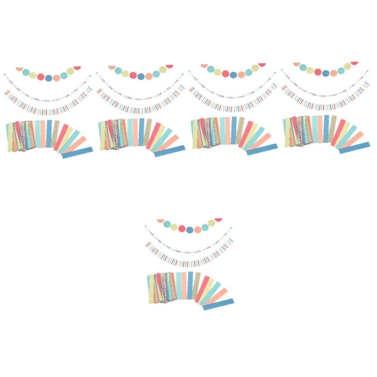 Décorations accessoires coloré papier pour habiller une grande salle de fête