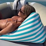 Wasserdichte Sitzsack-Abdeckung, Strandkissen und Tasche, multifunktionaler Aufbewahrungs- und Camping-Rucksack, 60 cm Mini-Rückenlehne Pouf Stuhl