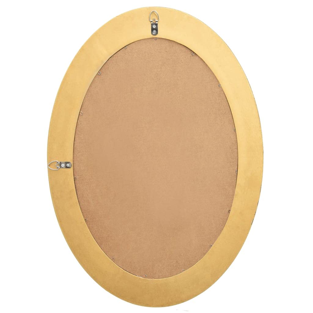 Lustro ścienne w stylu barokowym, 50 x 70 cm, z ozdobną drewnianą ramą, antyczny wygląd i ścięte krawędzie, możliwość natychmiastowego montażu