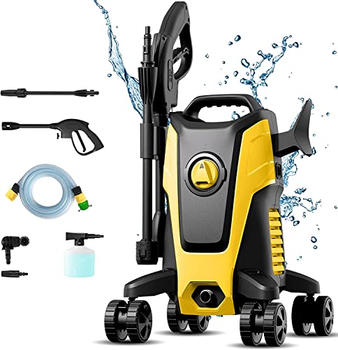 COOCHEER 1500W 高圧洗浄機 最大吐出圧力12MPa 50Hz/60Hz東西日本兼用 水道直結・自吸両用 家庭用高圧クリーナー 高圧ホース10m+水道ホース3m+電源コード5m 高圧・低圧切替可能 省エネ 二重絶縁 IPX5防水 小型軽量 ポータブル 初心者向け 洗車 清掃 大掃除など 日本語説明書付 COOCHEER 1500W 高圧洗浄機 最大吐出圧力12MPa 50Hz/60Hz東西日本兼用 水道直結・自吸両用 家庭用高圧クリーナー 高圧ホース10m+水道ホース3m+電源コード5m 高圧・低圧切替可能 省エネ 二重絶縁 IPX5防水 小型軽量 ポータブル 初心者向け 洗車 清掃 大掃除など 日本語説明書付