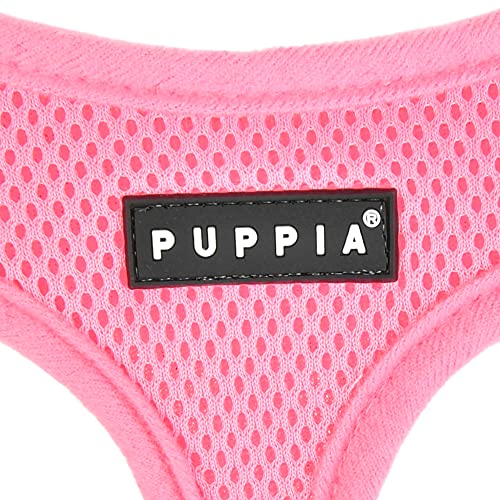 Puppia Soft Superior Dog Harness Air Mesh Over-The-Head All Season No Pull No Choke Walking Training Adjustable Neck & Chest for Small & Medium Dog- Pink - M by Puppia - Used condition - Image 3
