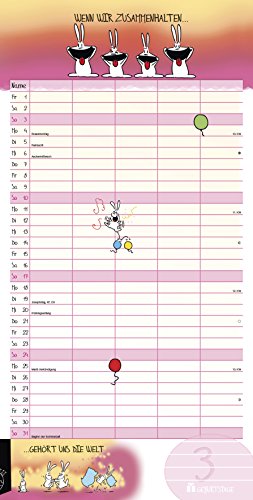 Hasen Familienplaner 2019