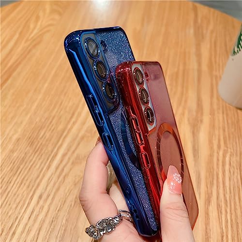 Coque Samsung S21 Plus paillettes dorée chic luxe
