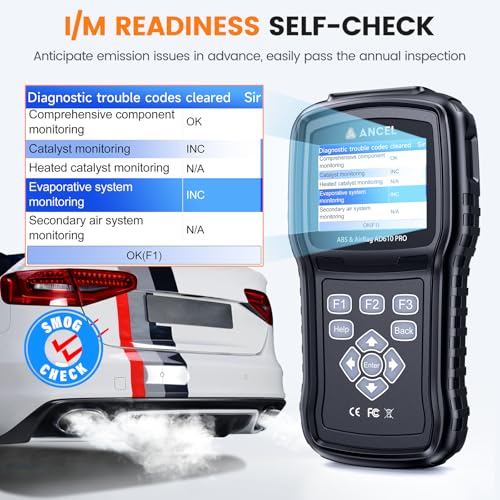 ANCEL AD610 Pro OBD2 Scanner - ABS SRS Code Reader, Check Engine Light Diagnostic Tool with ABS Bleeding, AutoVIN, Real-Time Data, Full OBD2 Functions, SAS/Oil/EPB Reset by ANCEL - Image 5