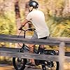 bluebiko Electric Bike for Adults, 1000W Peak Motor, 48V 20AH Removable Battery E Bike, 30+MPH, 80 Miles Max Range, 20" Fat Tire Folding EBike,Dark Black #4