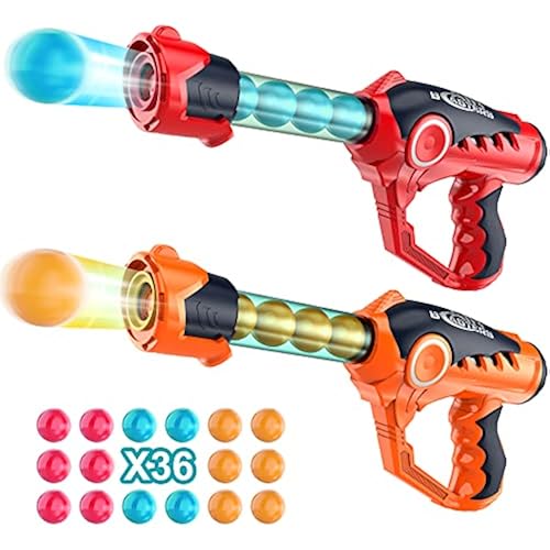 Shooting Game Toy for Age 6, 7, 8, 9, 10+ Years Old Kids, Girls, Boys - Foam Ball Popper Air Guns Toy & 36 Foam Bullet Balls, Sniper Kids Gun Toy Indoor Outdoor Games, Idea for 6-12+