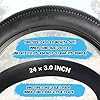 WEEROCK 24 X 3.0 Inch Bike Fat Tire E-Bike Tires 2 Pack Bicycle Tyres with 2 Pack Inner Tubes Folding Bead Tires Compatible with Wide Mountain Snow Bicycle Electric Bike #1