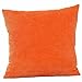 Produktbild Kavitoz Dekorative Kissenbezug Weiche Plüsch Sofa Bett Stuhl Kissen Fall 45cm*45cm (Orange)