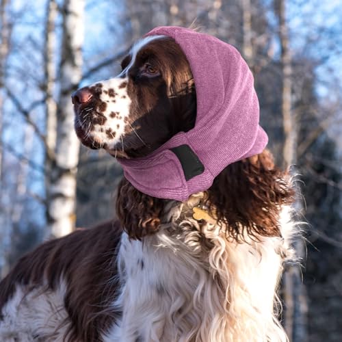 Image of Nanaki Soft Dog Calming Hoodie Anxiety Relief Dog Ear Muffs Noise Protection Dog Ear Wrap Hematoma Fireworks Dog Ear Cover for Bath Blow Drying Dog Head Cover Noise Cancelling Sleep Help Headband