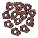STOBOK 12pcs Aquatic Planting Ring Miniature Stone Reptisoil Fish Tank Rocks Resin Filter Fairy Garden Stone Terrariums Fish Landscape Accessories Ornamental Fish Volcanic Rock Log
