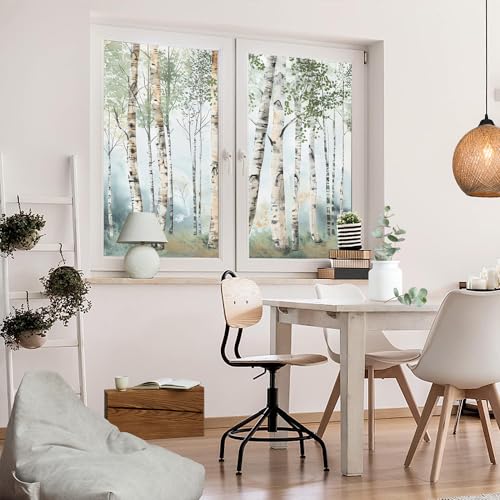 Membrena para ventana efecto esmerilado estilo bosque moderno miniatura 5