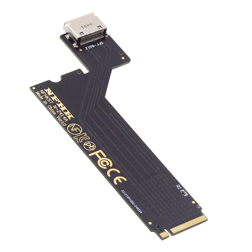 Xiwai PCI-E 4.0 4X NVMe M.2 M-Key to Oculink SFF-8612 SFF-8611 Host Adapter for 2024 ThinkBook 14+ AMD8845 SSD & External Graphics Card-picture-22