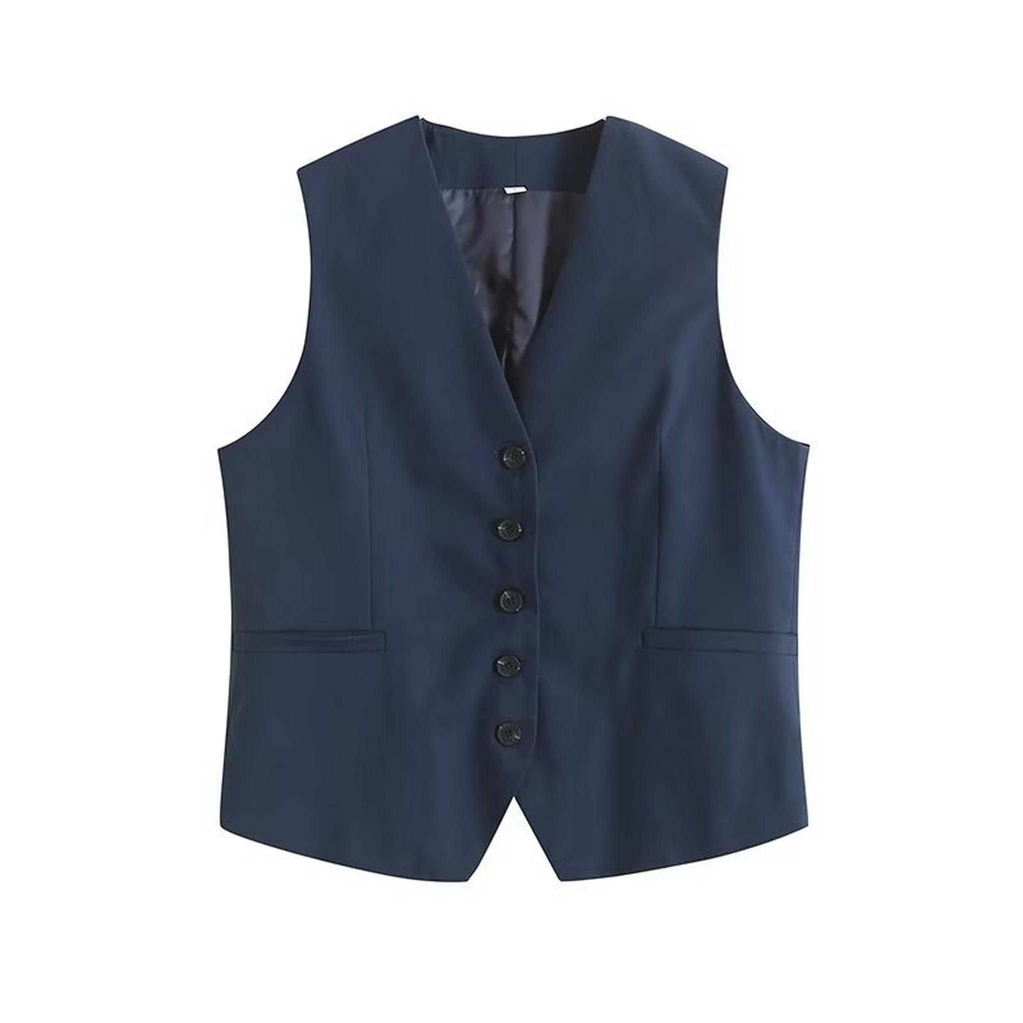 Ensemble gilet décontracté d'été en lin mélangé, gilet ample + short, costume blanc pour femme, A0-XL