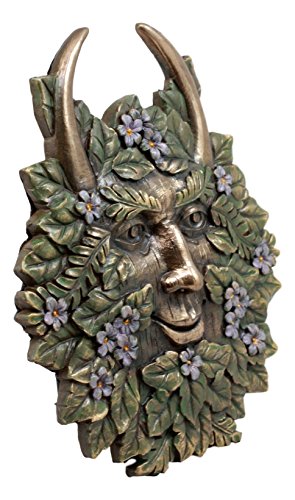 image for Ebros Gift The Horned God Spring Season Greenman Pan Wall Decor Plaque