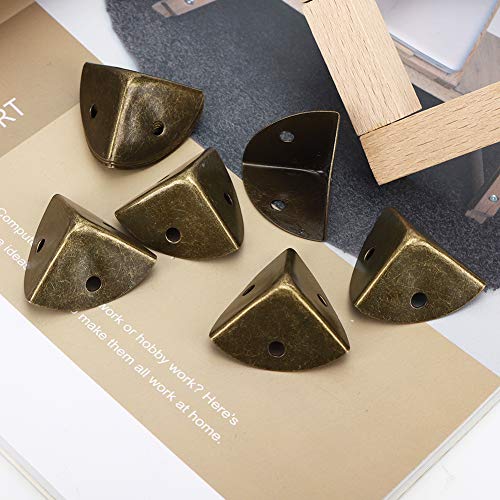 Jeanoko Zarte Gehäuseecke Langlebige Eckabdeckung Box Schutzecke für Holzkisten Dekoration Schmuckschatullen(20 Pieces) Cover