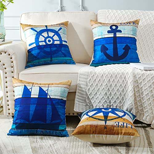 Ohok Confezione da 4 federe decorative morbide per...