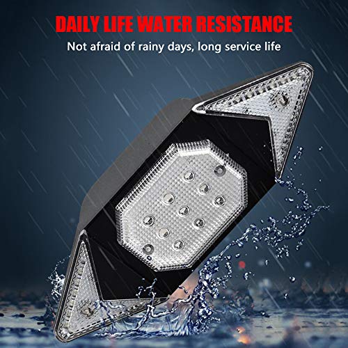 mewmewcat Luz traseira de bicicleta com controle remoto sem fio recarregável luz traseira de bicicle