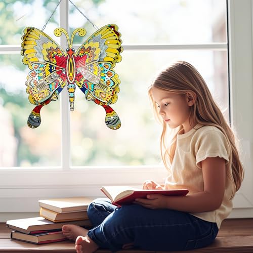 12" Stainless Steel Butterfly Wall Decor for Indoor Outdoor,Giant Butterfly Decorations Metal Wall Art,Hanging Decorations for Garden Yard Porch Patio - Birthday Gift for Mother's Day Christmas - Image 3