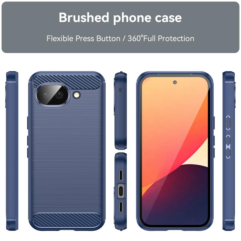 Image of Basic Case for Google Pixel 10a (Carbon Fibre Blue)