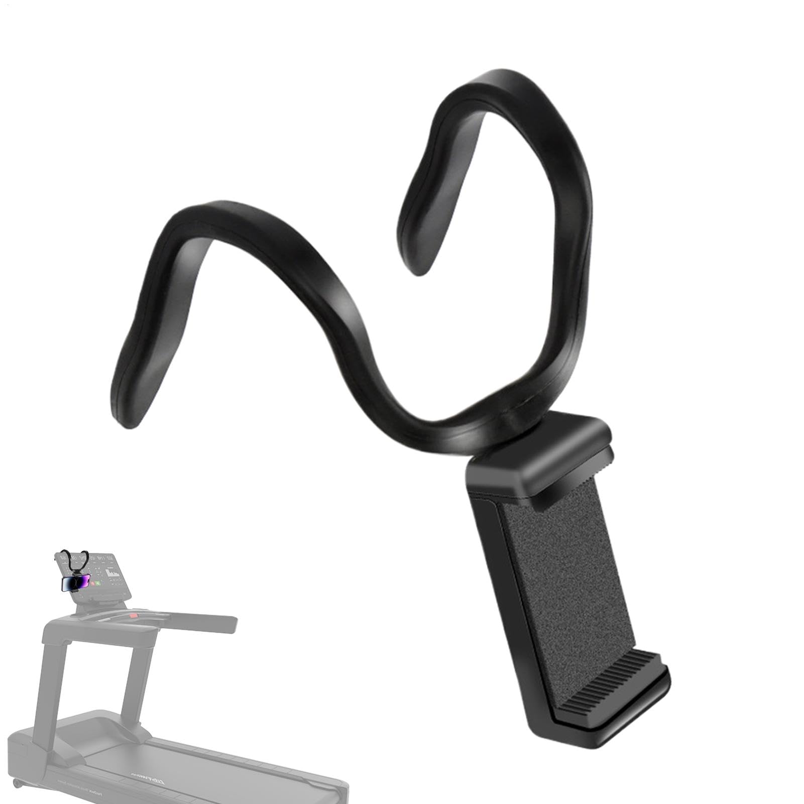 Hogvinnatil Phone Holder for Treadmill, Treadmill, Phone Holder, Pram Tablet Rack, 360 Degree Rotation, Hose Design, Bendable Treadmill, Phone Stand for Shopping Trolley, Pushchair
