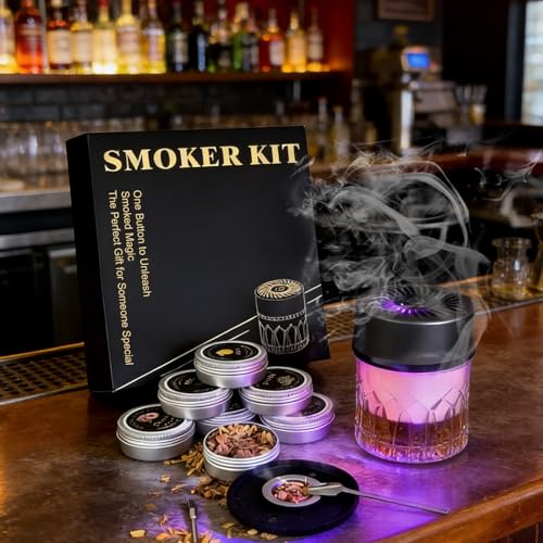 Electric Whiskey Smoker Set – Vintage Drink Smoker Set, Aluminum Alloy Body and 6 Wood Chips – USB Rechargeable, Cocktail, Bourbon, and BBQ Lovers by cyayqq - Used condition - Image 3