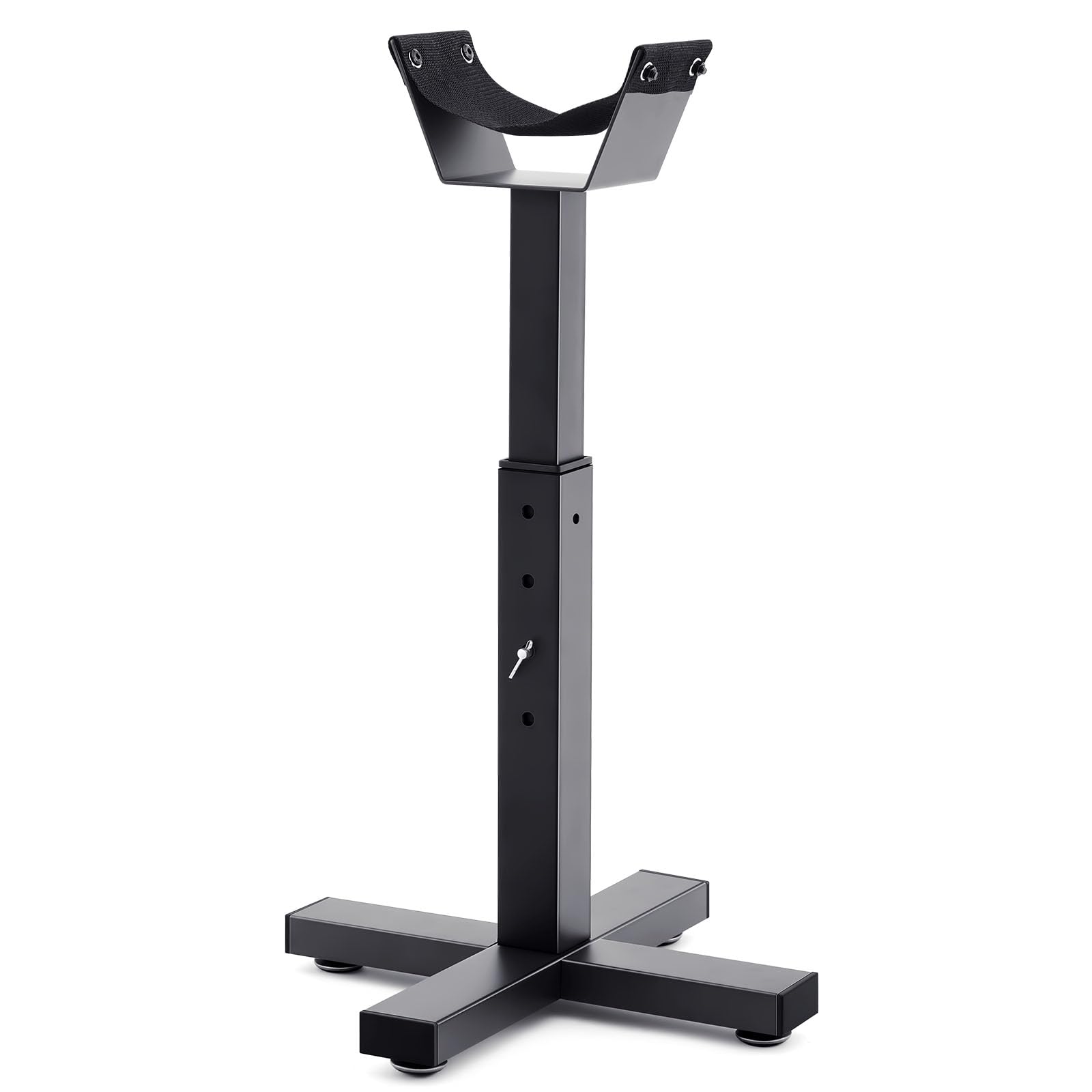 Abbylike Adjustable Farrier Stand Metal Blacksmith Farrier Horse Hoof Stand with 5 Adjustable Heights Cross Base Horse Hoof Trimming Tools for Equine Barefoot Trimming Shoeing Veterinary Care, Black