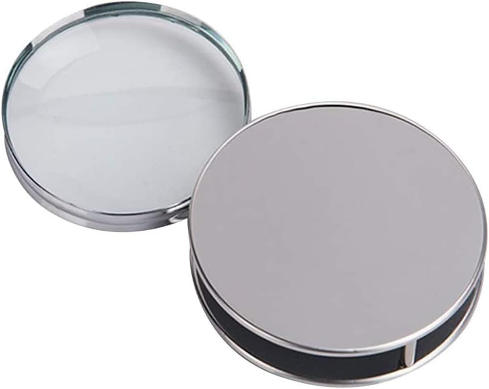 Zhi Jin1Pc Portable Folding Magnifier Pocket Loupe Metal Reading Magnifying Glass Lens 10X 60mm for Inspection Science Office Travel Map