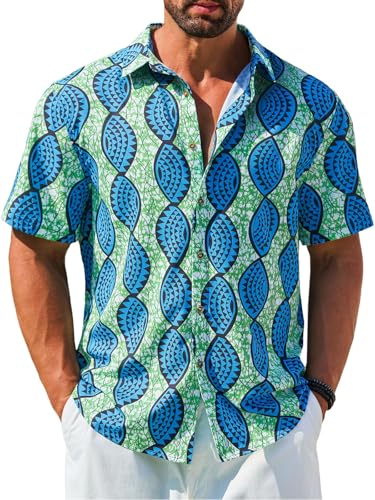 Amazon.com: Runcati Mens Short Sleeve Shirts Button Down African
