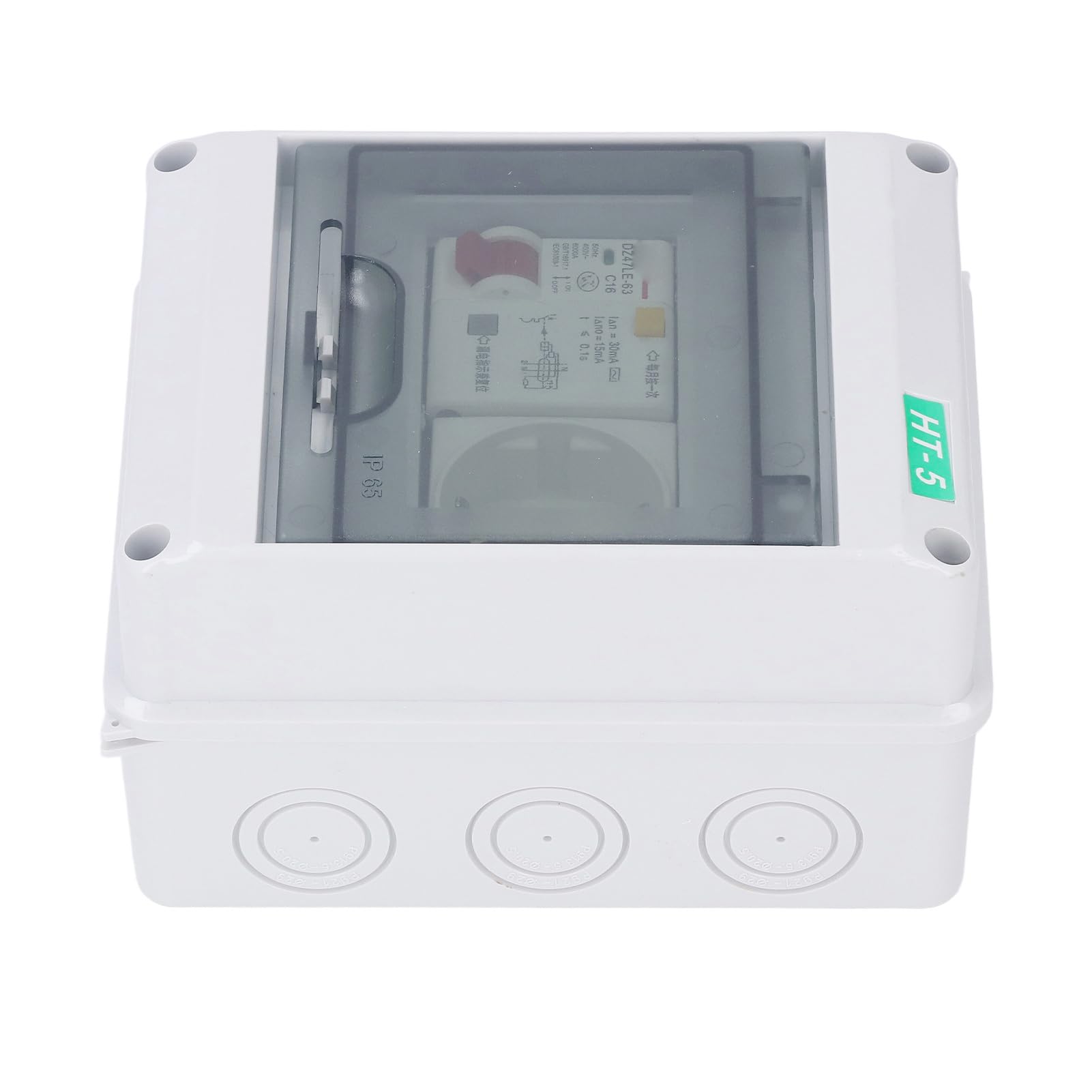 Buachois Caja de distribución eléctrica impermeable, caja de protección de plástico para exterior